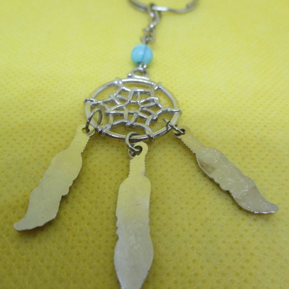Dream Catcher Keyring Dreamcatcher Feather Turquoise Bead Keyring Dreamcatcher - Picture 11 of 11